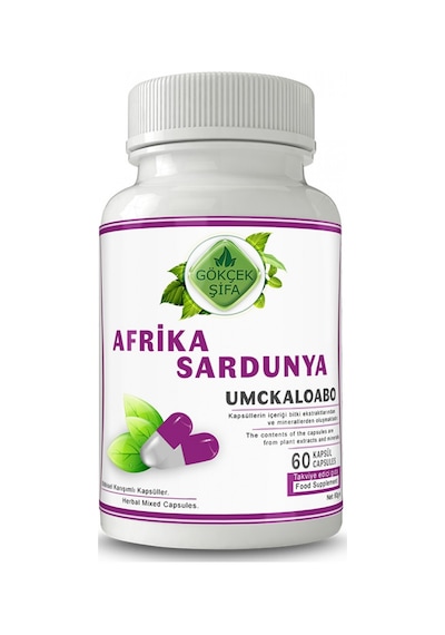 Gökçek Şifa Afrika Sardunya 1000 MG Bitkisel Takviye Edici Gıda 60 Kapsül