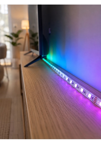 5 Metre Rgb Şerit Led 5050 Smd Uzaktan Kumandalı Renkli Dekoratif Led Aydınlatma Seti