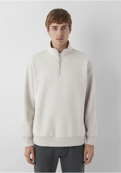 Mavi Yarı Fermuarlı Bej Erkek Sweatshirt M0s10278-70144