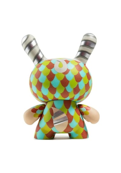 Kidrobot Curly Horned Dunnylope Vinyl Figür Limited Edition Peluş Oyuncak Çok Renkli