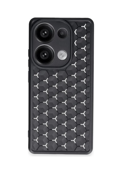 Xiaomi Redmi Note 13 Pro 5g Uyumlu Kılıf Petek Silikon Kapak - Siyah