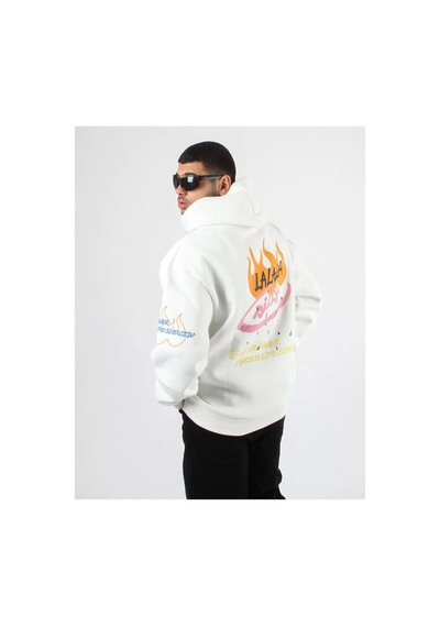 Tarzsokak Holy Powers Beyaz Oversize Unisex Kapüşonlu