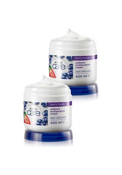 Avon Care Yaban Mersini ve Çilek Özlü El Yüz ve Vücut Kremi 2 x 400 ML