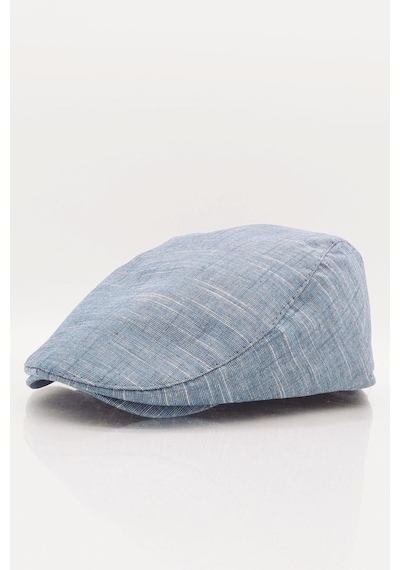 Külah Erkek Mavi Kasket Keten Yazlık Flat Cap Şapka
