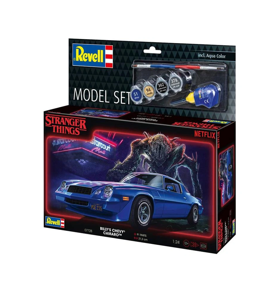 Revell Model Set 1:24 Chevy Camaro Z/28 Stranger Things 67728