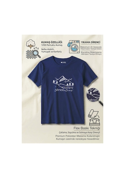 North Whiskers Take Me To The Mountains - Dağ Baskılı Unisex %100 Pamuklu Lacivert Outdoor Tişört Lacivert - 875132200 Lacivert - 875132200 Lacivert North Whiskers Take Me To The Mountains - Dağ Baskılı Unisex %100 Pamuklu Lacivert Outdoor Tişört Lacivert - 875132200 Lacivert - 875132200 Lacivert