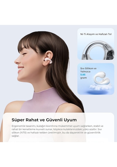 Soundpeats Pearlclip Pro Bluetooth 6.0 Kulak İçi Kulaklık