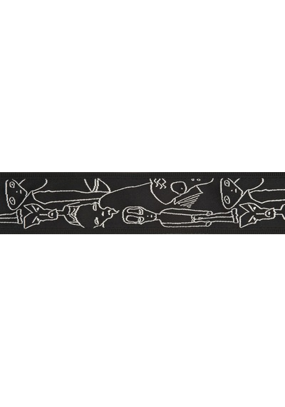 Planetwaves 50js05 Gitar Askısı Dokuma Joesatrıanı Gümüs Fıgur Silver