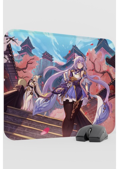 Keqing Genshin Impact Anime Gacha V1 - 48x40 Xl Gaming Mouse Pad Fare Altlığı