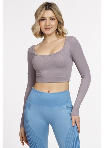 Doremi Seamless Straplez Uzun Kollu Fitilli Büstiyer 001