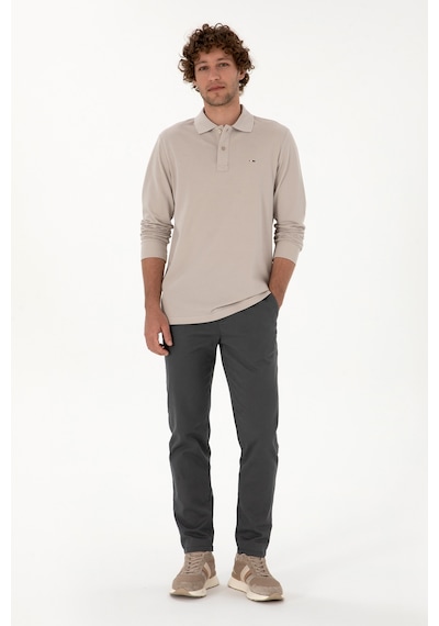 U.s. Polo Assn. Erkek Gri Pantolon Kanvas-chino 50316831-vr024 Gri