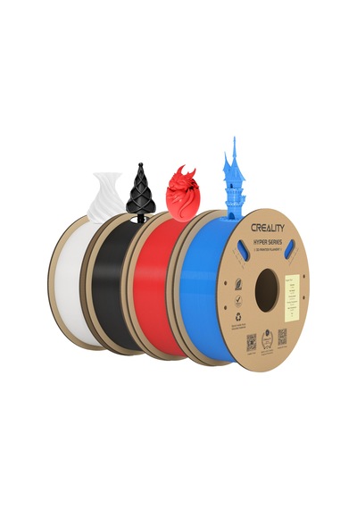 Creality Resmi Hyper Pla Filament Siyah+beyaz+mavi+kırmızı 4kg, Yüksek Hızlı Baskı Ve Dayanıklı, Pürüzsüz, Çıkıntı Performansı İçin 3d Yazıcı Filamenti Boyutsal Doğruluk +/-0,03 Mm, 4 Rulo Creality Resmi Hyper Pla Filament Siyah+beyaz+mavi+kırmızı 4kg, Yüksek Hızlı Baskı Ve Dayanıklı, Pürüzsüz, Çıkıntı Performansı İçin 3d Yazıcı Filamenti Boyutsal Doğruluk +/-0,03 Mm, 4 Rulo