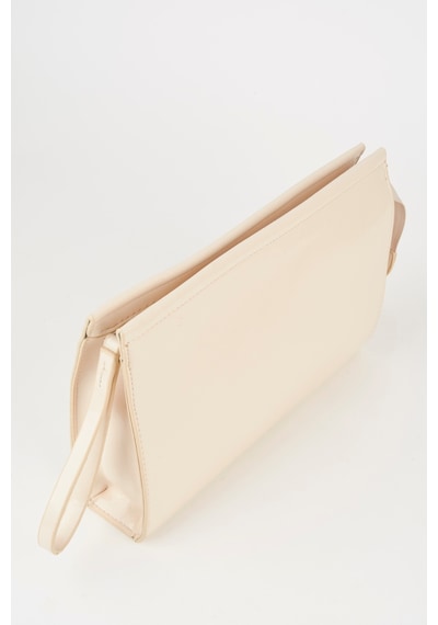 Vivaq Kadın Petunya Krem Astarlı Suni Deri Bilek Askılı Portföy El Ve Clutch Çanta