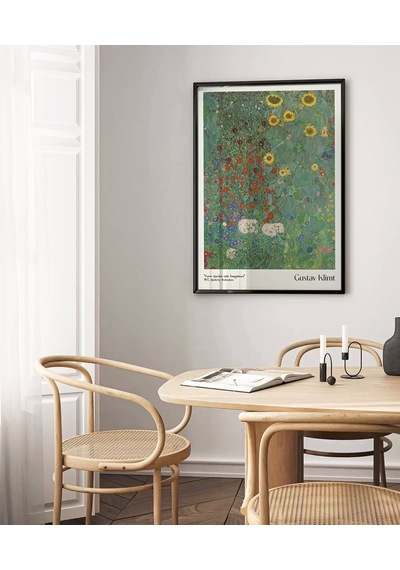 Çerçevesiz Poster Gustav Klimt Ayçiçekli Çiftlik Bahçesi 2