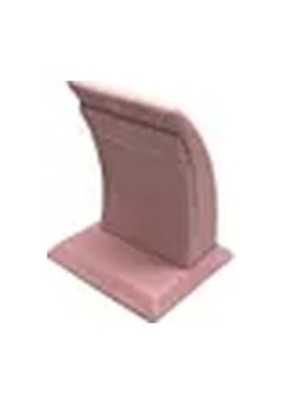 Süet Kumaş Pembe Renk Ayaklı 9/7 Cm Küpe Sergileme Dekoru Çok Renkli