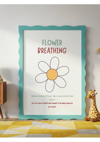 Flower Breathing Dijital Baskı Poster Çerçevesiz