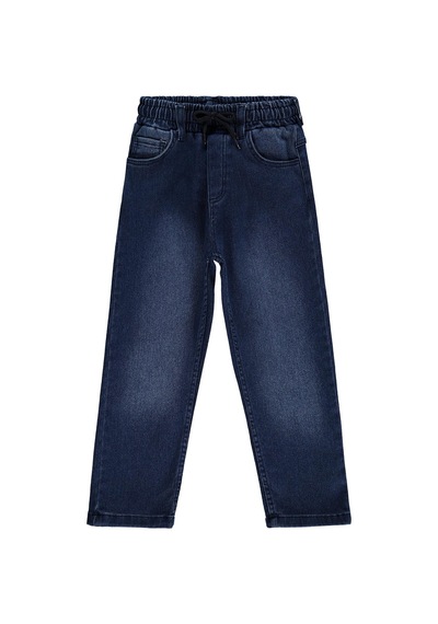 Civil Boys Beli Lastikli Jogger 6-9 Yaş Pantolon Kot - Mavi KOYU MAVİ