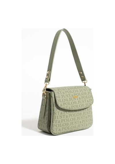 Just Polo Kadın Su Geçirmez Ayarlanabilir Askılı Lüks El & Omuz Çantası Shoulder Bag Ebat: 25 X 15 Cm Yeşil