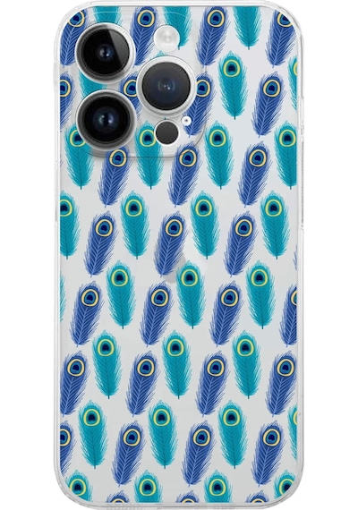Printify Apple Uyumlu iPhone 14 Pro Max İle Devil Eye 4 Baskılı Kamera Korumalı Şeffaf Silikon Kılıf 0166d