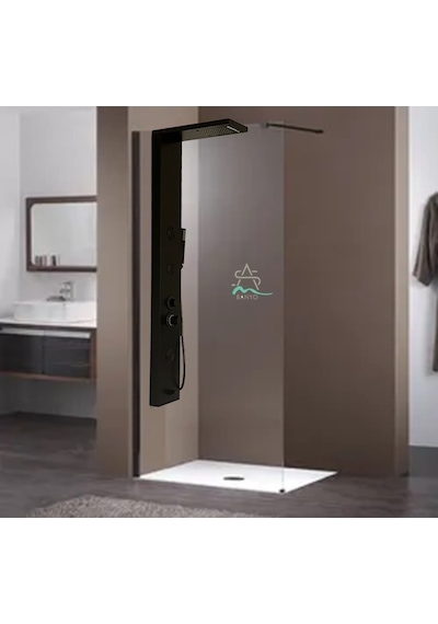 Sam Banyo Fırat Duş Paneli Black Style Siyah