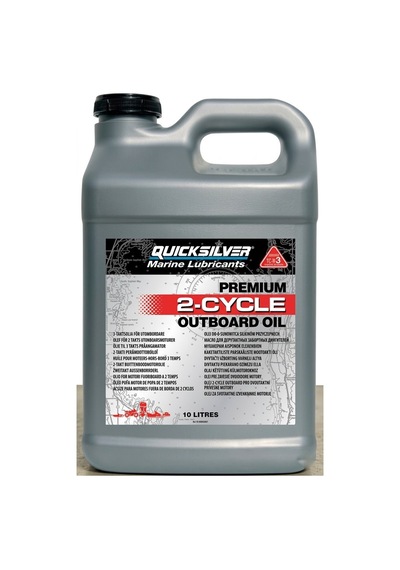 Quicksilver Premium Tc-w3 2-zamanlı Dıştan Takma Motor Yağı 10 Litre 92-858023q01