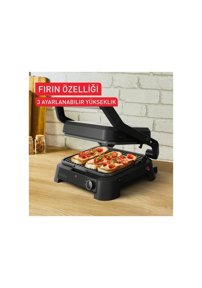 Tefal Tost Makinesi Supergrıll 3 In1 Black