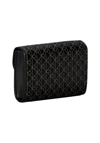 Calvin Klein Emblem Aop Flap Coın, 2xa Siyah Kadın Cüzdan