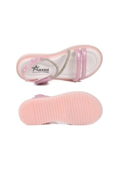 Ayakmod Pembe Cırtlı Hafif Ortopedik Kız Çocuk Sandalet 26a94 F