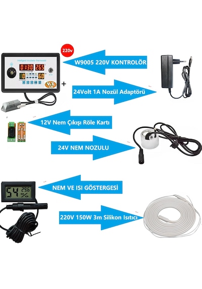Yate10 W9005 Kuluçka Makinası Yapma Seti