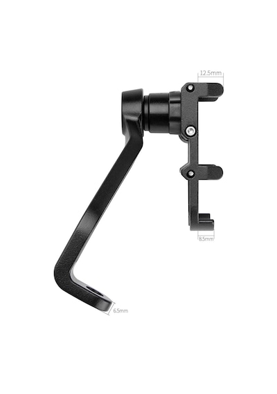 Gub Pro 2 Alüminyum Cnc Dikiz Aynası Bağlantılı Motosiklet Telefon Tutucu 360 Dönebilen, 7.2 İnç Uyumlu Siyah