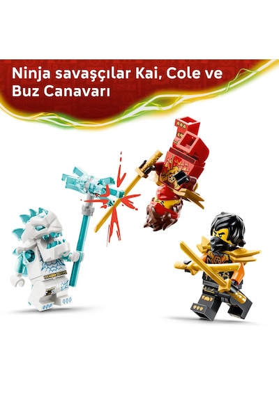 LEGO® NINJAGO® Kai ve Cole’un Birleşen Araçları 71864 - 7 Yaş ve Üzeri için 3 Minifigür İçeren Oyuncak Yapım Seti (394 Parça)