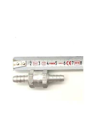 Mazot Benzin Yakıt Çekvalf 8mm ve 2 Adet Hortum Kelepçesi