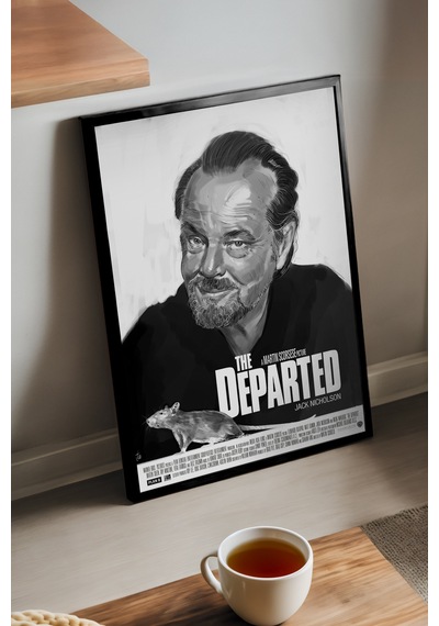 Köstebek Siyah Ahşap Çerçeveli Poster, Dekoratif Film Duvar Tablosu