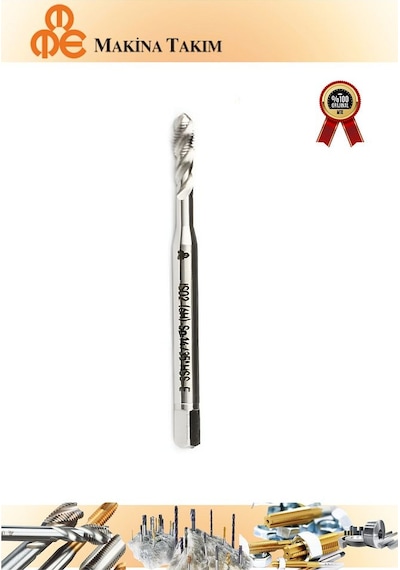 Mte M10x1,5 Normal Vidalı Helis Kanallı Makina Kılavuzu Hss - E Dın 371/c