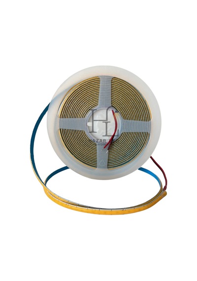5 Volt 5mm 400 Ledli İnce Esnek Cob Şerit Led Gün Işığı 3000-3200k Ip20 5 Metre
