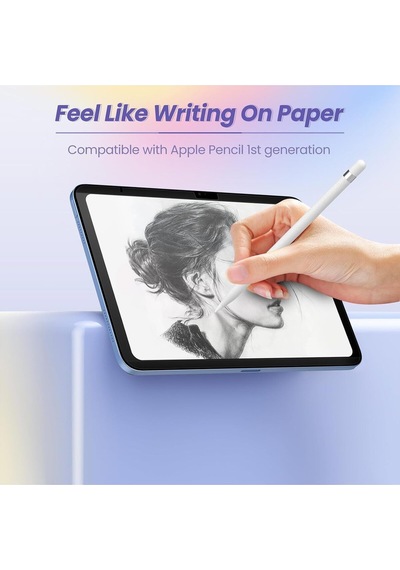 Apple Uyumlu iPad, Pro 11 Inç 4. Nesil 2022 M2 Ekran Koruyucu Mıknatıslı Magnetic Kağıt Hissiyatlı