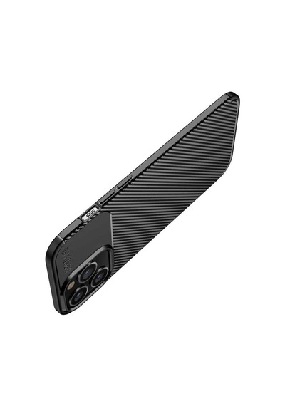 Apple Uyumlu iPhone 14 Pro Max Kılıf Karbon Tasarım Negro Silikon Kapak