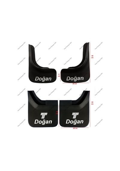 Tofaş Doğan Uyumlu 4'lü Ön Arka Set Paçalık Çamurluk Tozluk TFS1UX904