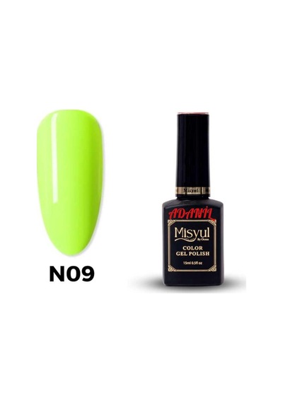 Adanil 15 ML Misyul Profesyonel Kalıcı Oje Neon Fıstık Yeşili No:N09