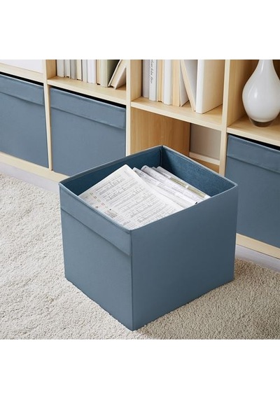 Ikea Dröna Kutu, Mavi, 33x38x33 Cm