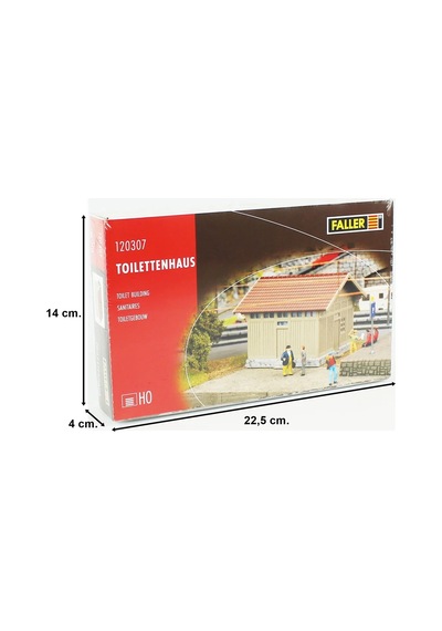 Faller 120307, 1/87 Umumi Tuvalet Plastik Maketi