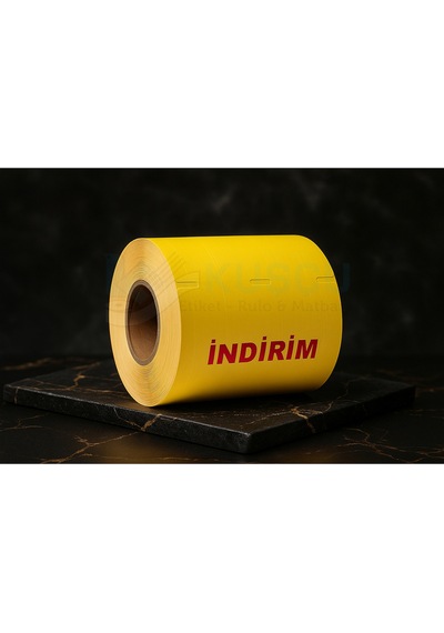 135x100 250'lik Orta Delikli/çentikli 'indirim' Lamine Karton Raf Etiketi 1 Adet Diğer