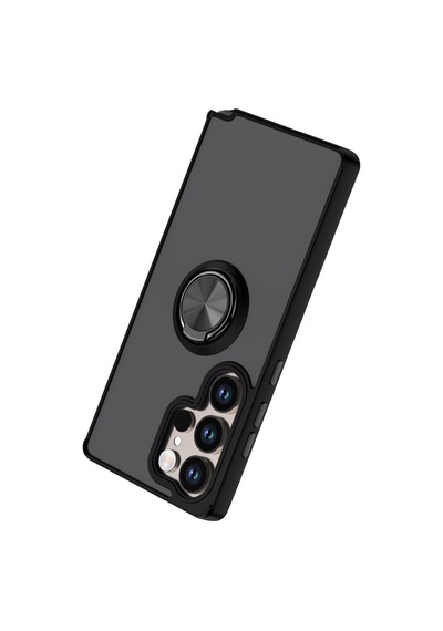 Samsung Galaxy Uyumlu - S26 Ultra Montreal Yüzüklü Silikon Kapak - Siyah