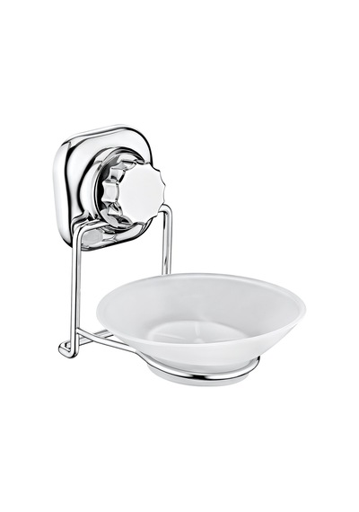 Delmeye Son Yapışkanlı Katı Sabunluk Düzenleyici Krom YK-713