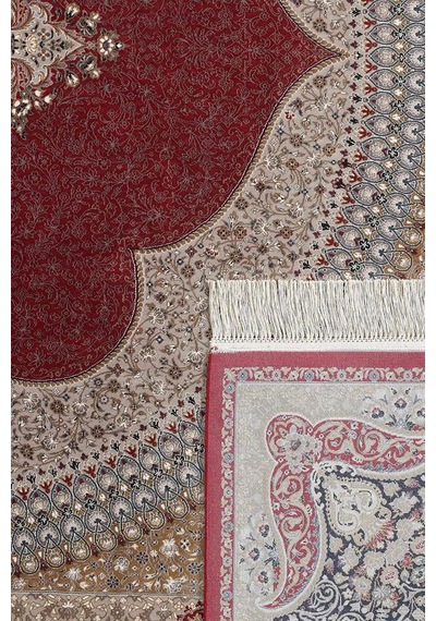 Saray Halı Alhambra Ah11a 120 Tarak Lüks Klasik Salon Halısı Özel Taban Dokulu Kırmızı - Bordo - Bej Saray Halı Alhambra Ah11a 120 Tarak Lüks Klasik Salon Halısı Özel Taban Dokulu Kırmızı - Bordo - Bej