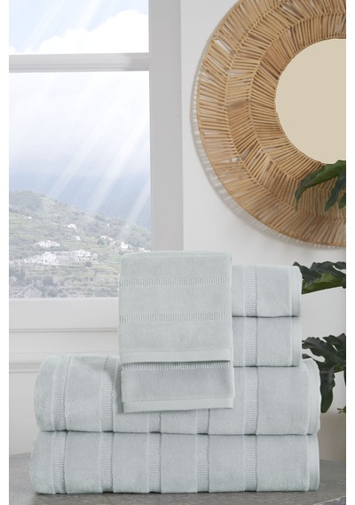 Özdilek Sadem Organik Stripe Banyo Havlusu 90x150 Cm Yeşil