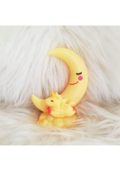 Sarı Unicorn Renk Değiştiren Ay Lamba Çok Renkli