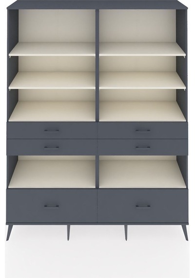 Hyperion Gardrop 8 Raflı 6 Çekmeceli 176x44x221 Antrasit-aytaşı/antrasit Aytaşı/antrasit Hyperion Gardrop 8 Raflı 6 Çekmeceli 176x44x221 Antrasit-aytaşı/antrasit Aytaşı/antrasit