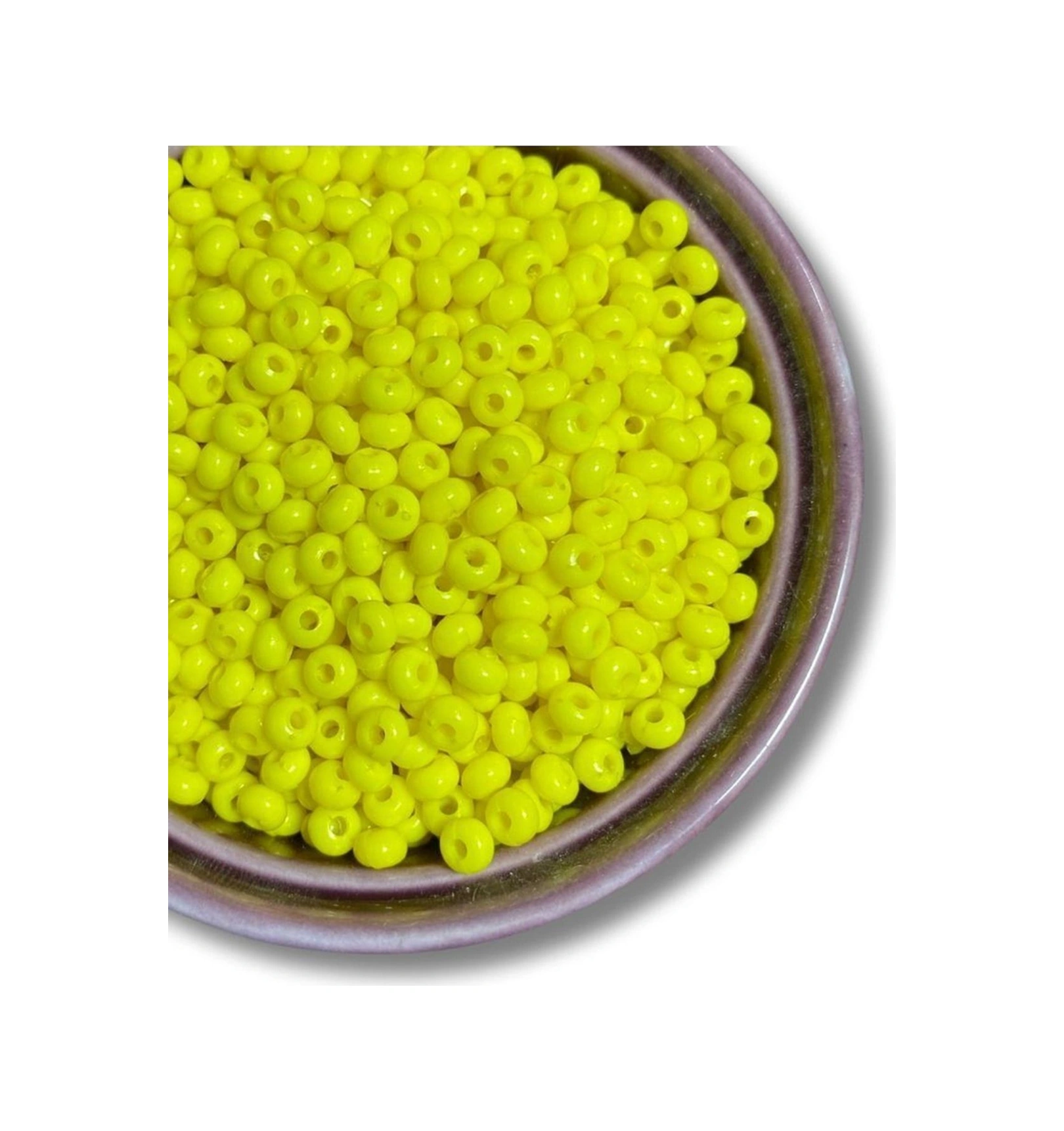 Sarı - Akrilik Kum Boncuk - 25 Gr - Ort 350 Adet