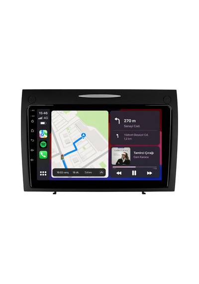 Mercedes Slk Android Multimedya 2004-2010 Carplay Android Auto Navigasyon Kameralı 4gb Ram 32gb 9"
